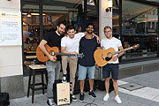 Livemusik vor  dem Zum Stiftl am 03.06.2018 bei Munich Unplugged (©Foto: Martin Schmitz)